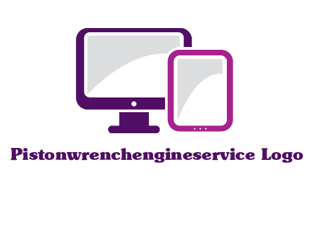 monitor and tablet logo