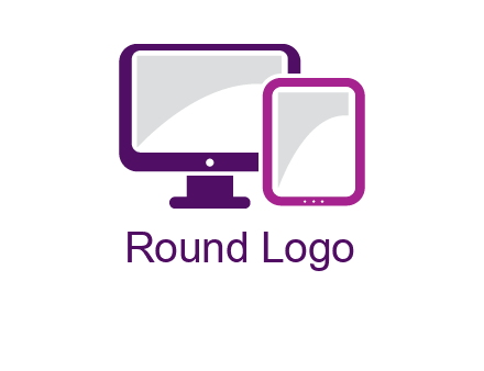 monitor and tablet logo