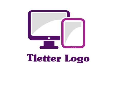 monitor and tablet logo