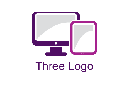 monitor and tablet logo