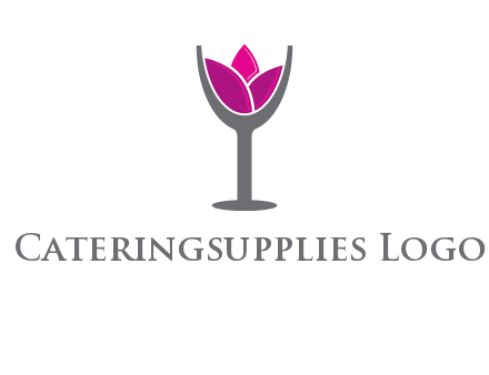 lotus in wine glass graphic
