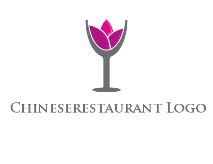 lotus in wine glass graphic