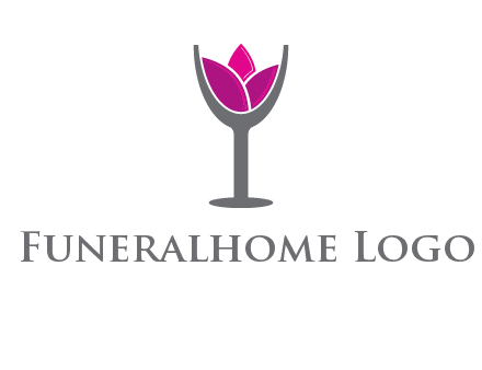 lotus in wine glass graphic