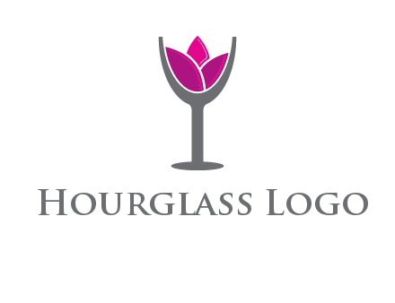 lotus in wine glass graphic