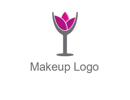 lotus in wine glass graphic