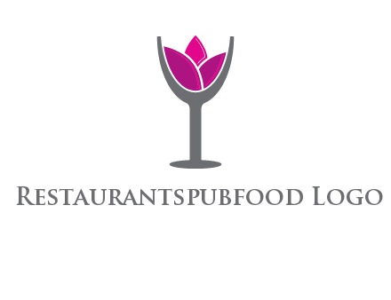 lotus in wine glass graphic