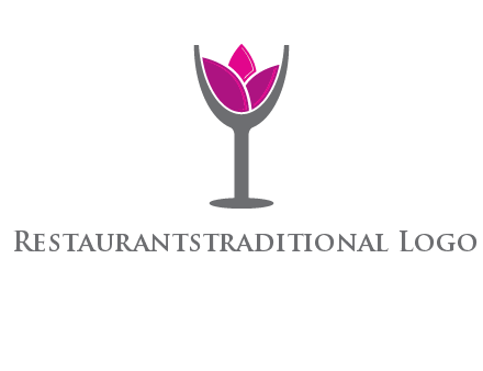 lotus in wine glass graphic