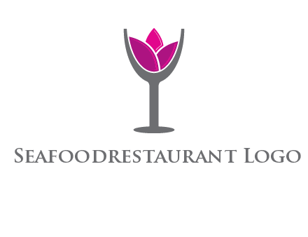 lotus in wine glass graphic