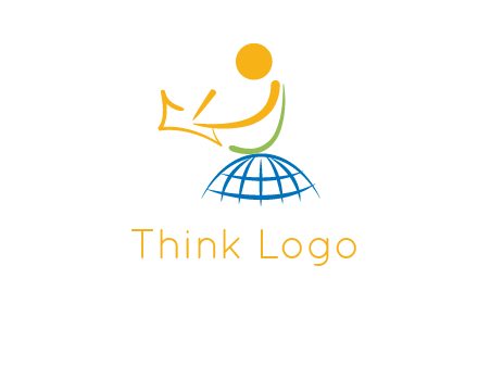 child on globe childcare & education logo