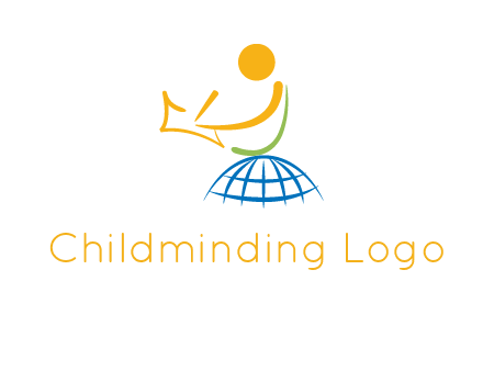 child on globe childcare & education logo