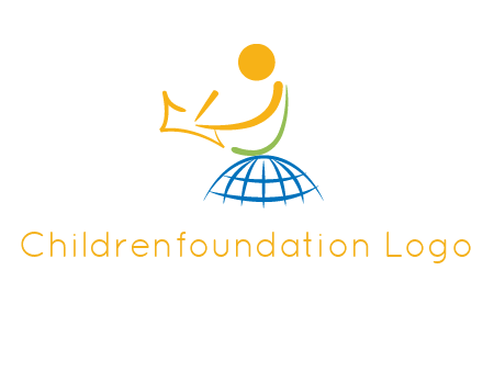 child on globe childcare & education logo