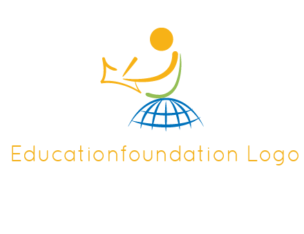 child on globe childcare & education logo