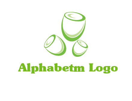 abstract tulips logo icon
