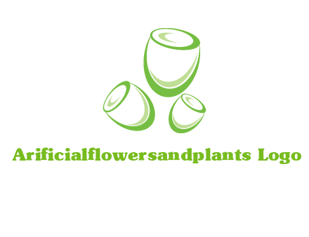 abstract tulips logo icon