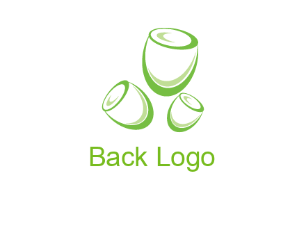 abstract tulips logo icon
