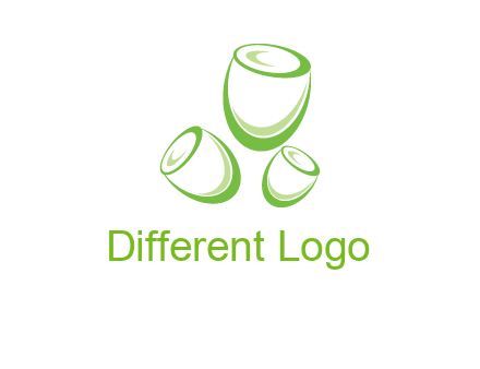 abstract tulips logo icon
