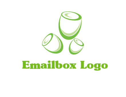 abstract tulips logo icon