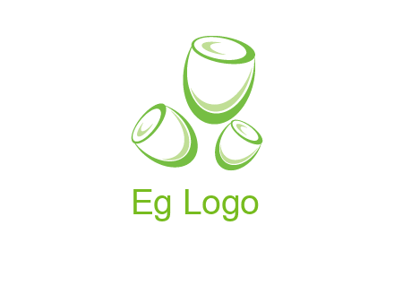 abstract tulips logo icon
