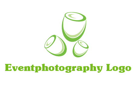 abstract tulips logo icon