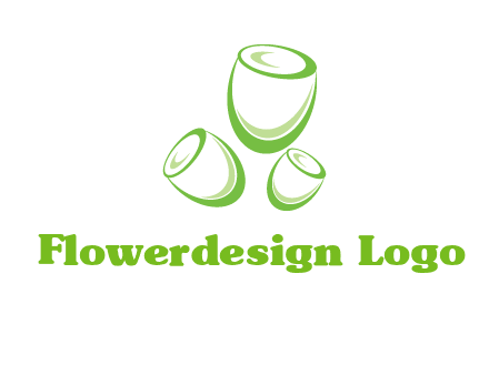 abstract tulips logo icon