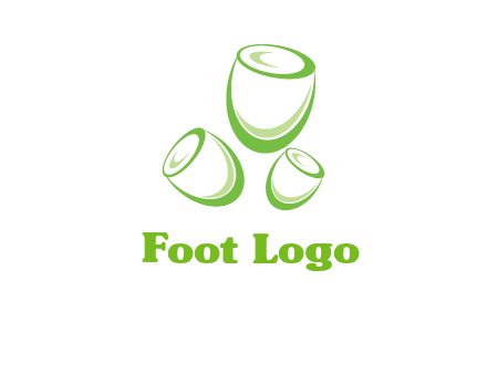 abstract tulips logo icon