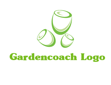 abstract tulips logo icon