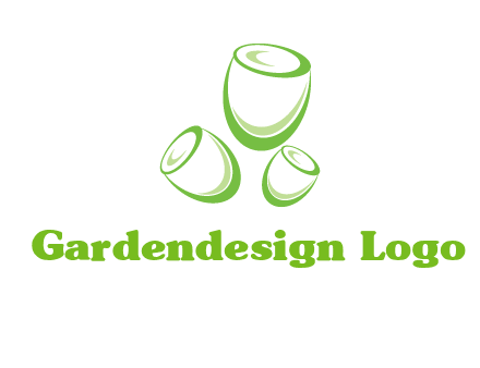 abstract tulips logo icon