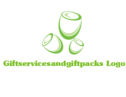 abstract tulips logo icon