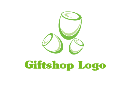 abstract tulips logo icon