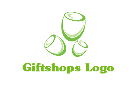 abstract tulips logo icon