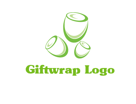 abstract tulips logo icon