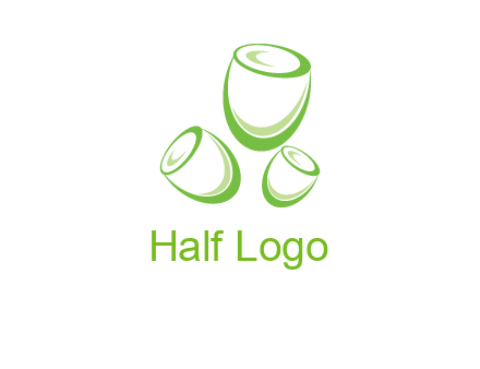 abstract tulips logo icon