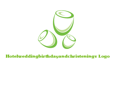 abstract tulips logo icon