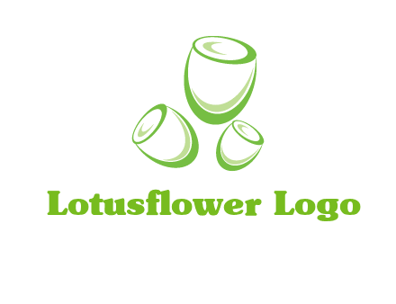 abstract tulips logo icon