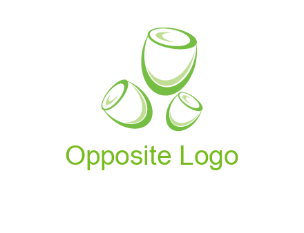 abstract tulips logo icon