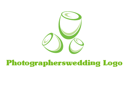 abstract tulips logo icon