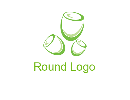 abstract tulips logo icon
