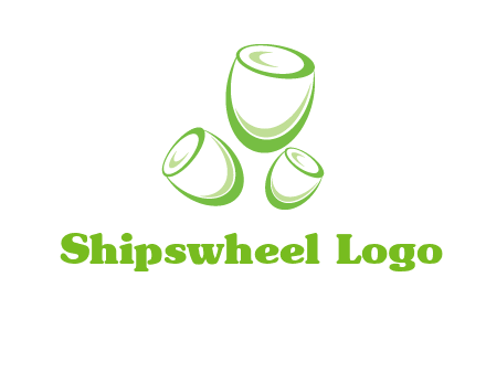 abstract tulips logo icon