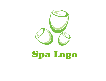 abstract tulips logo icon