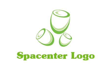 abstract tulips logo icon