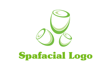 abstract tulips logo icon