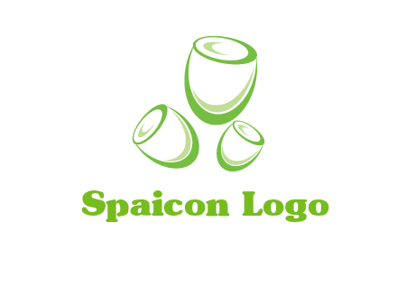 abstract tulips logo icon