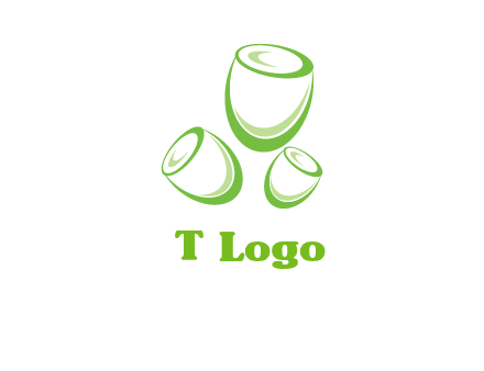 abstract tulips logo icon