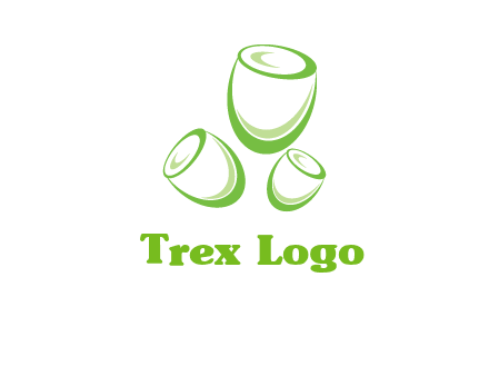 abstract tulips logo icon