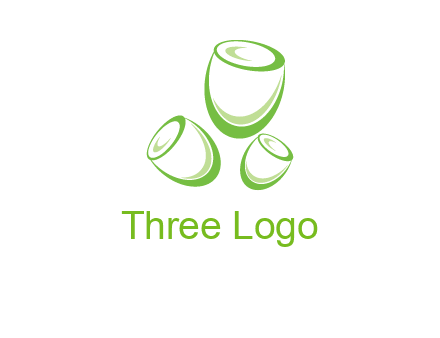 abstract tulips logo icon