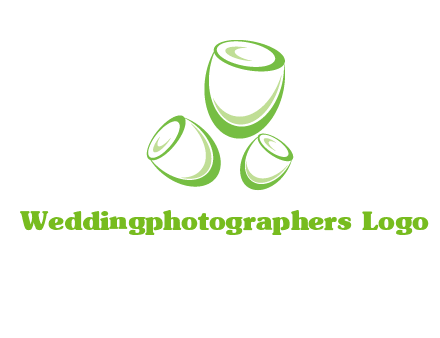 abstract tulips logo icon