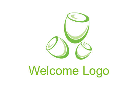 abstract tulips logo icon