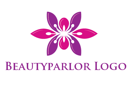 abstract lotus beauty logo