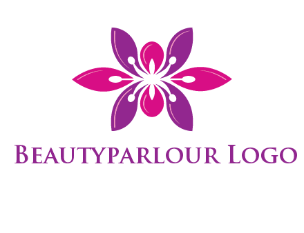 abstract lotus beauty logo