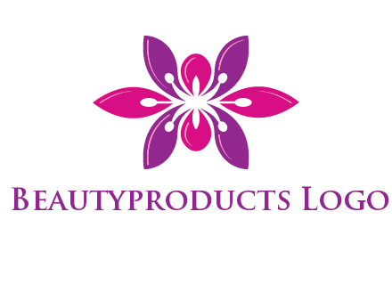 abstract lotus beauty logo